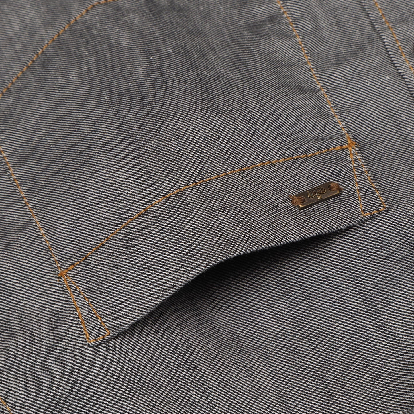 Ash Grey Denim Lycra Shirt for Boys