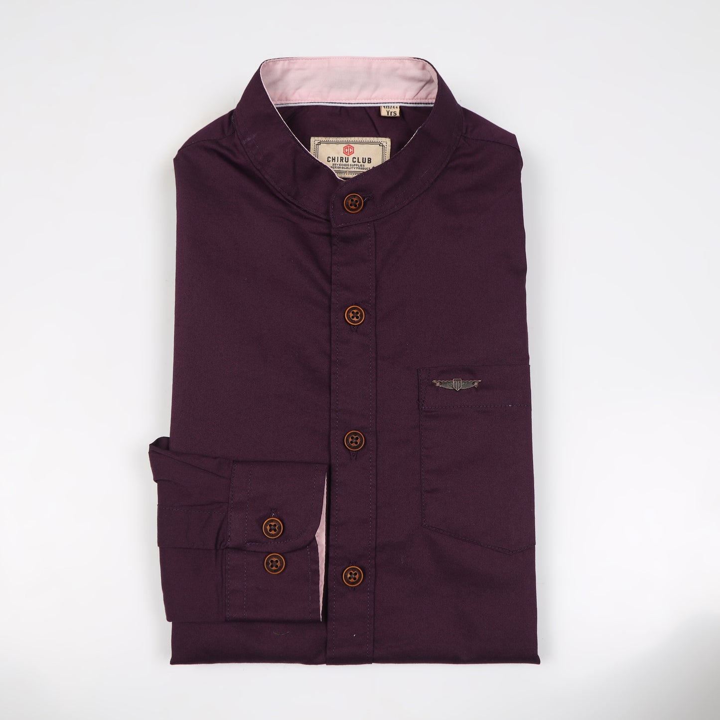 Purple Solid Shirt for Boys