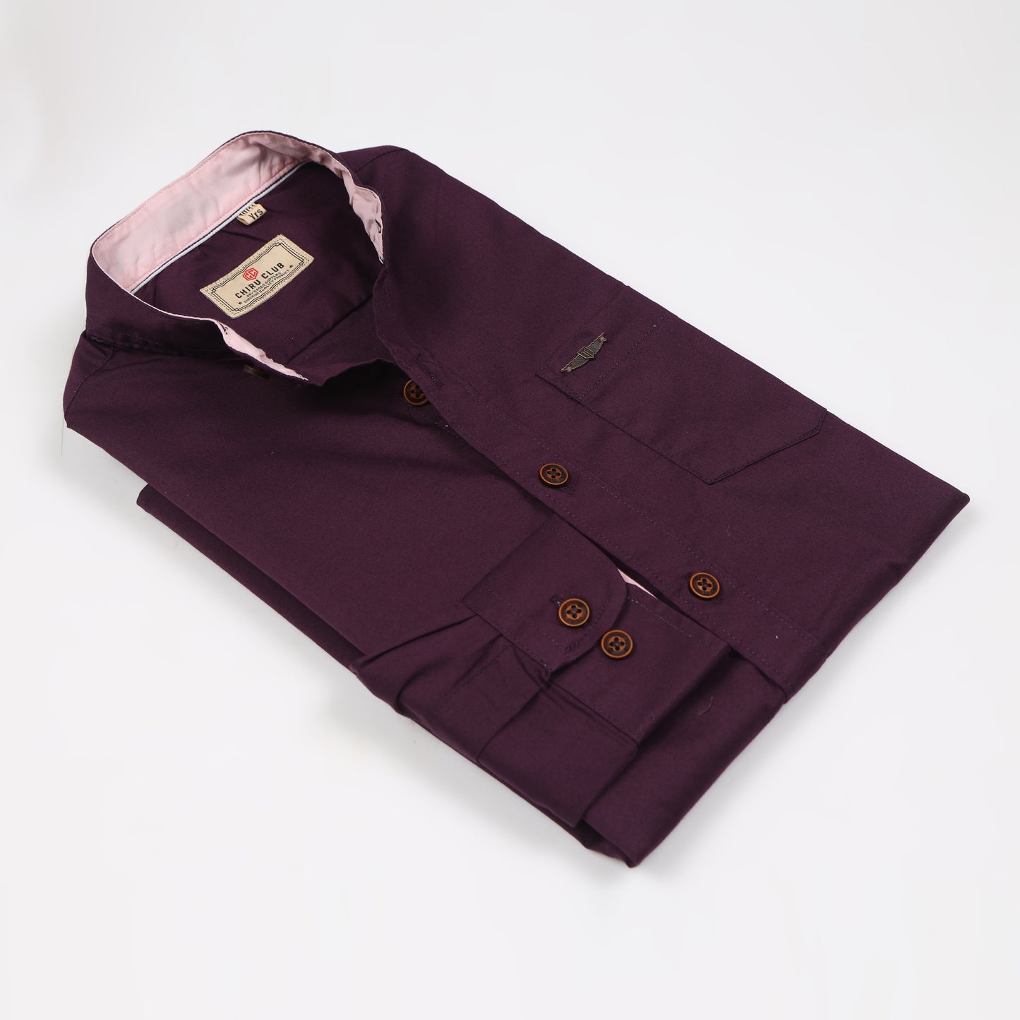 Purple Solid Shirt for Boys