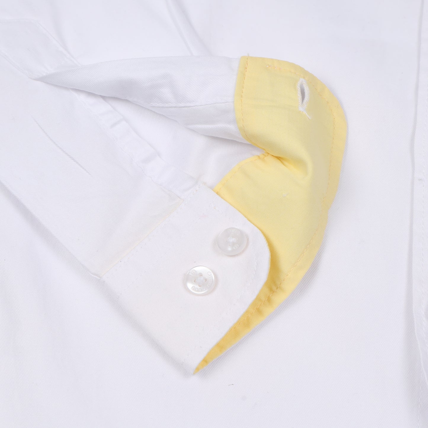 White Supima Cotton Solid Shirt for Boys