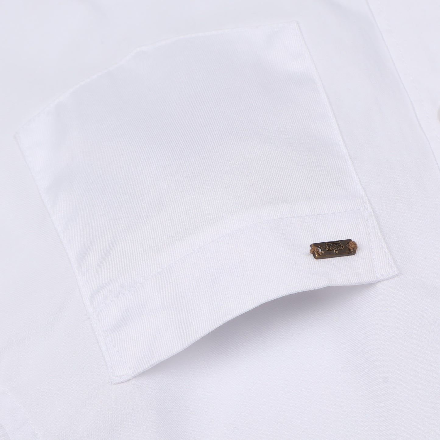 White Supima Cotton Solid Shirt for Boys