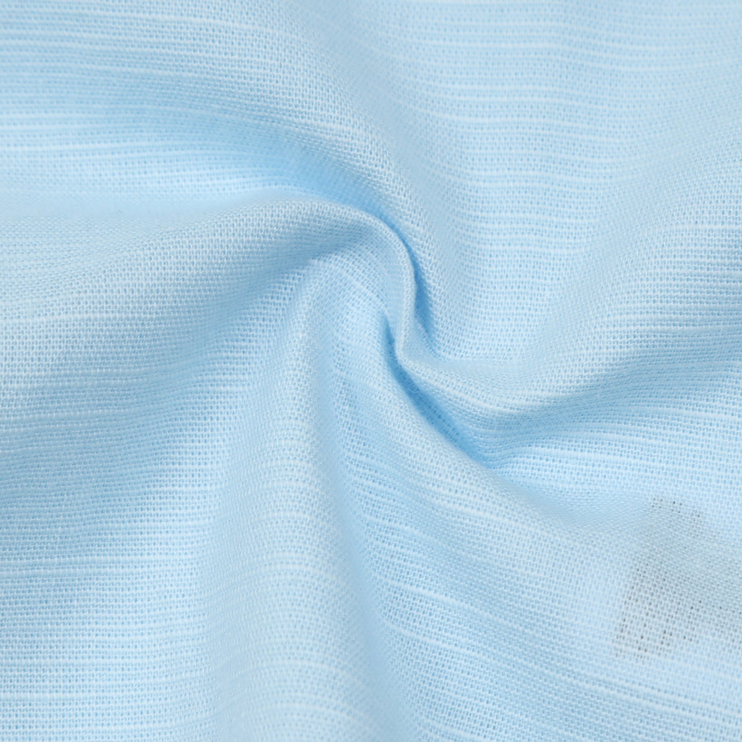 Sky Blue Cotton Linen Solid Shirt for Boys
