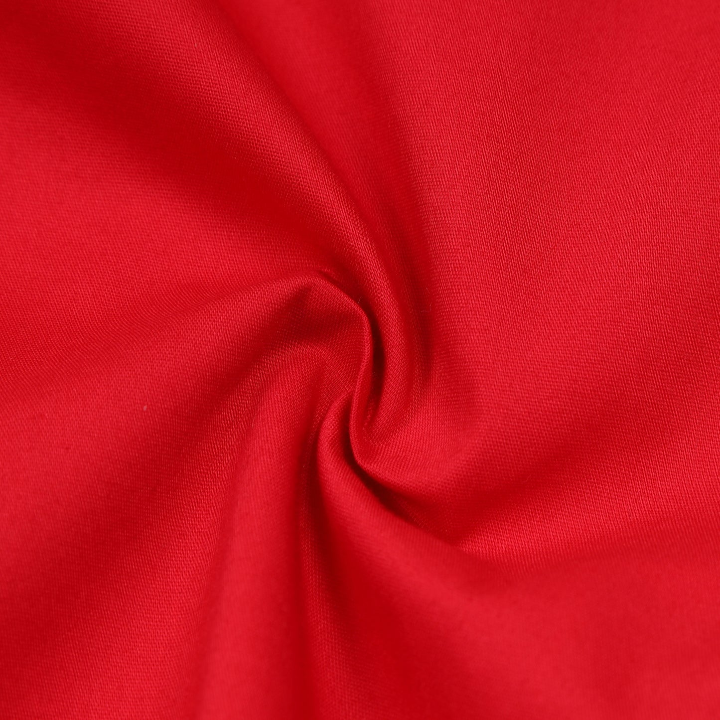Red Poplin Lycra Solid Shirt for Boys
