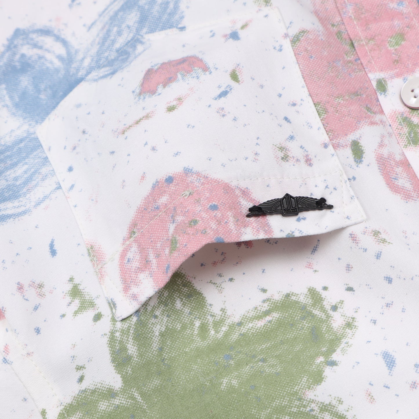 Peach Green Printed Multicolored Rayon Shirt for Boys