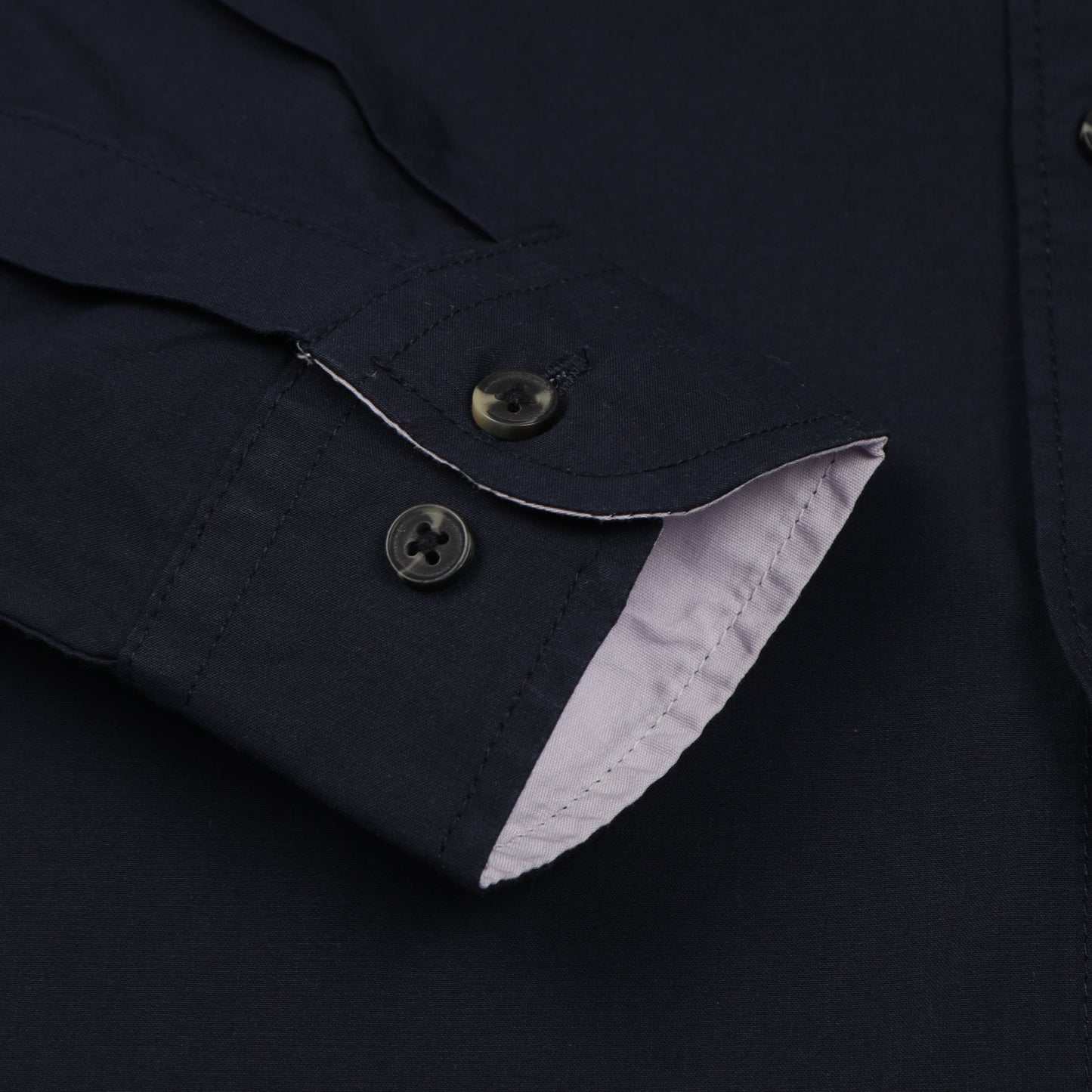 Navy Blue Solid Shirt for Boys