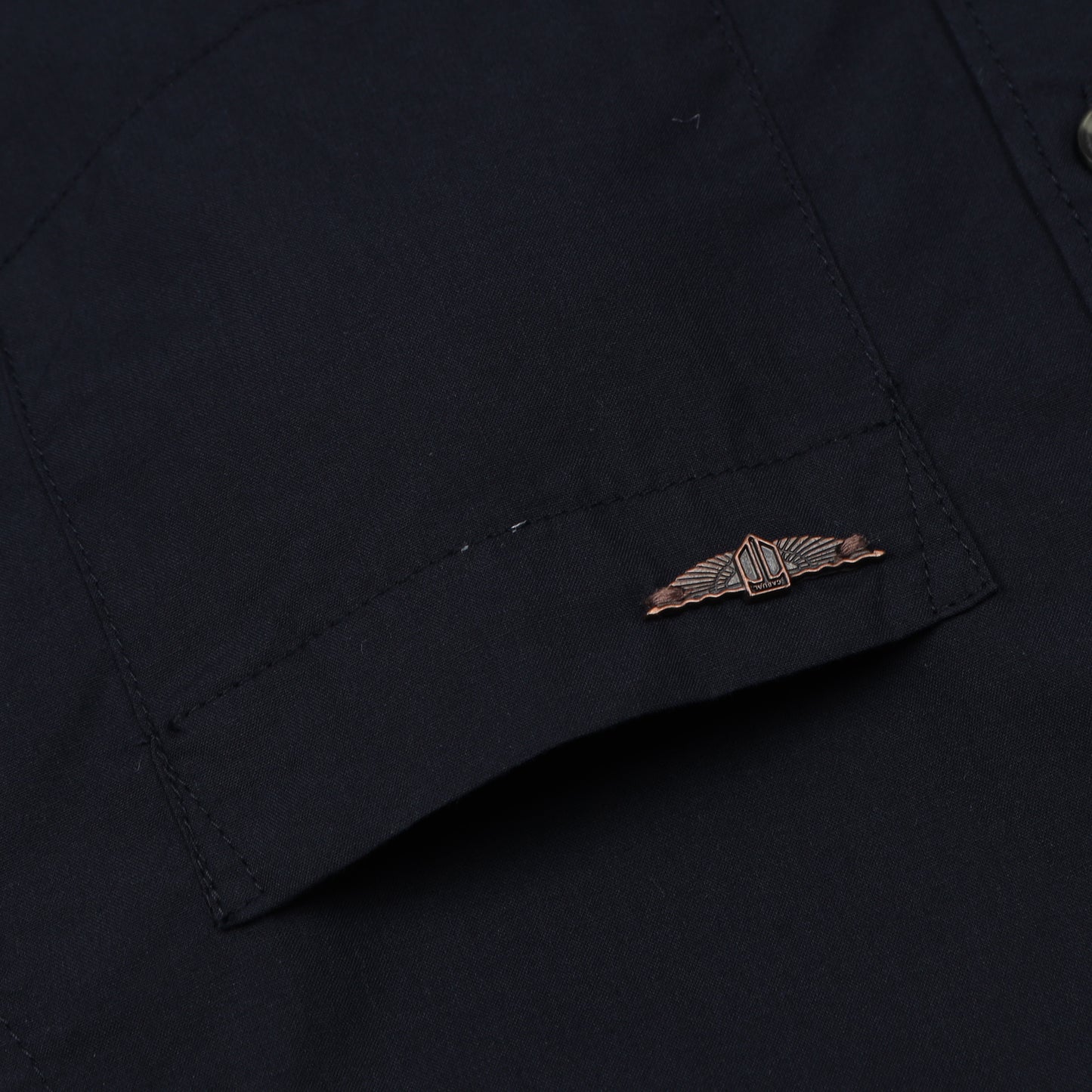 Navy Blue Solid Shirt for Boys