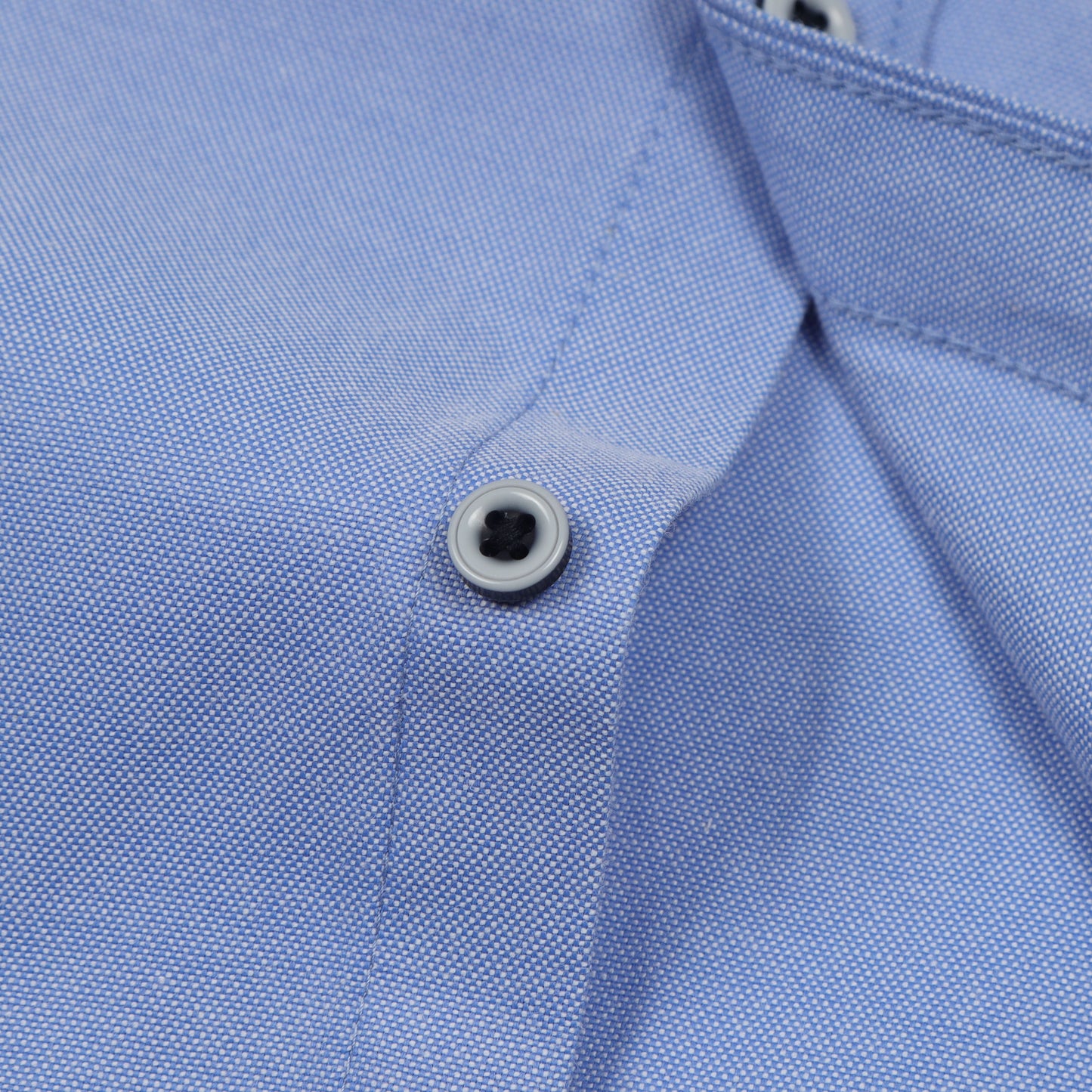Sky Blue Yarn Dyed Oxford Solid Shirt for Boys