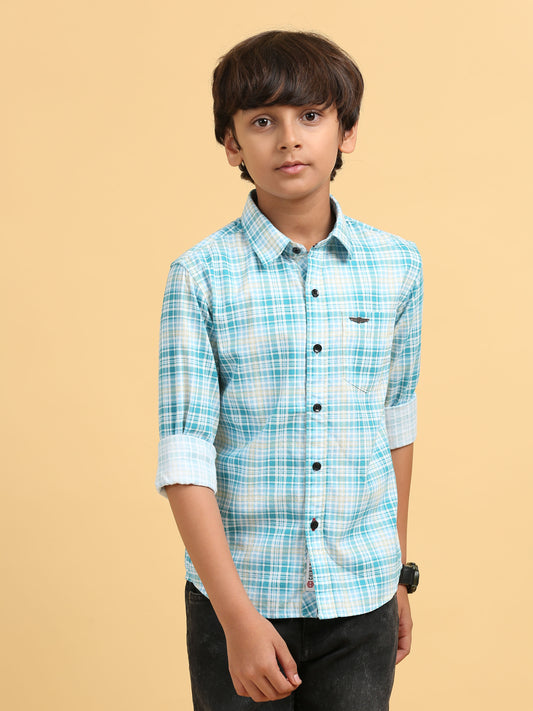 Eastern Blue Laffer Checks Shirt