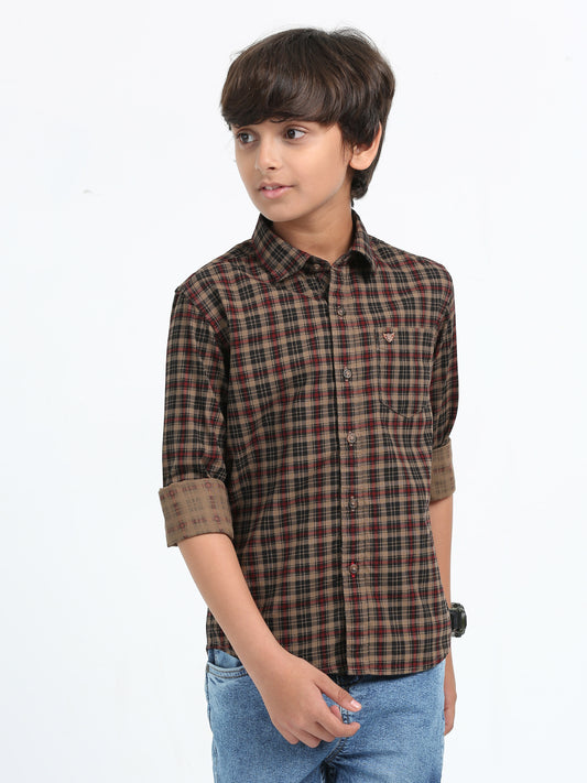 Khaki Laffer Checks Shirt
