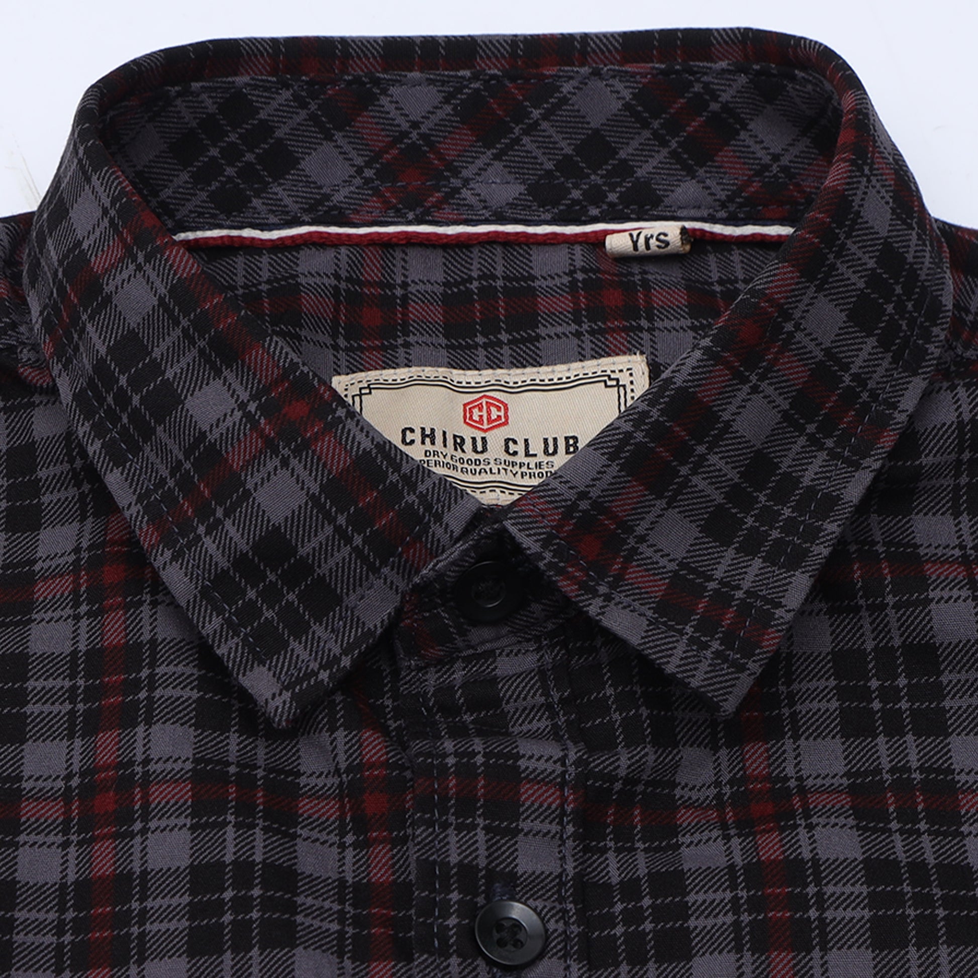 Grey Laffer Checks Shirt for Boys