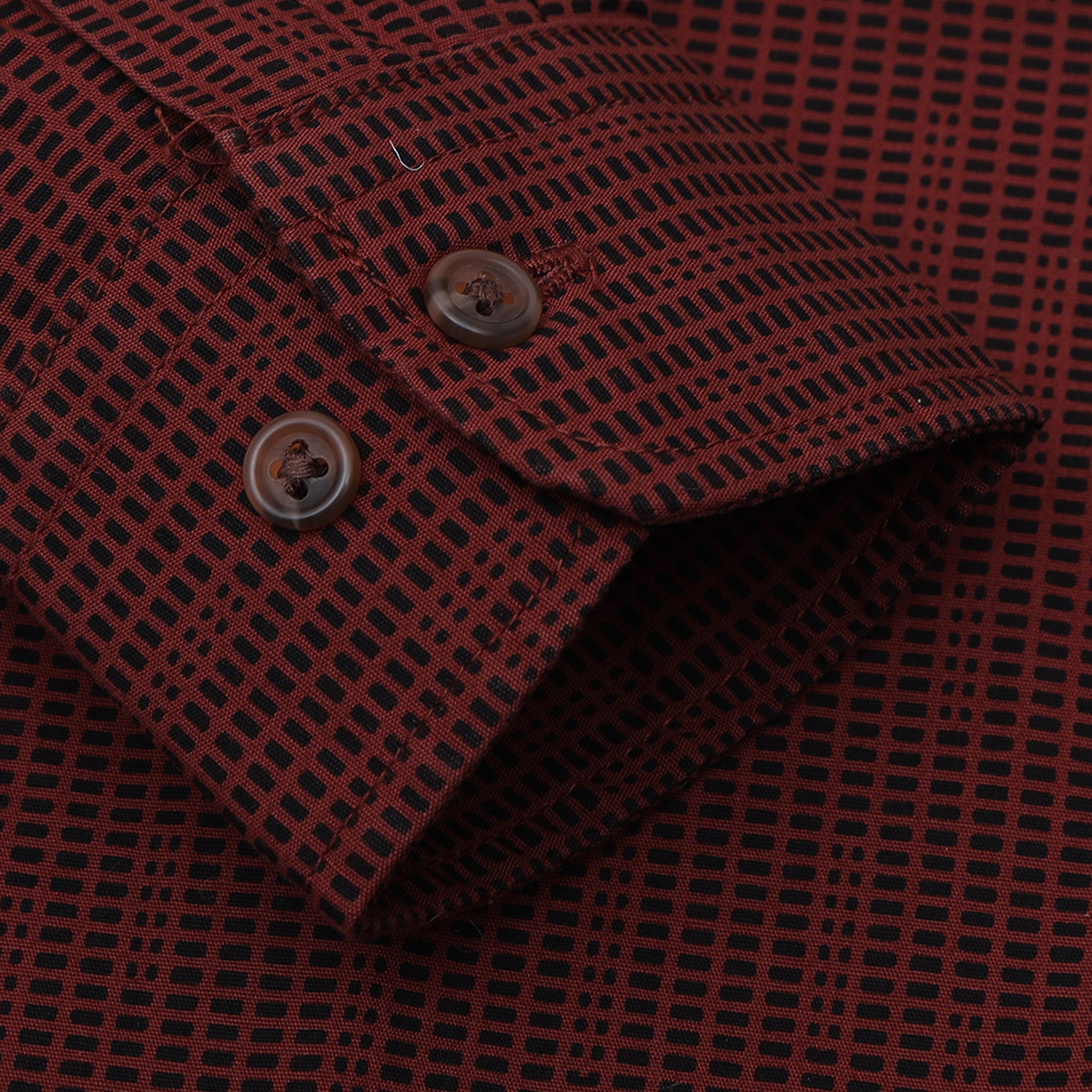 Maroon Laffer Printed Shirt for Boys