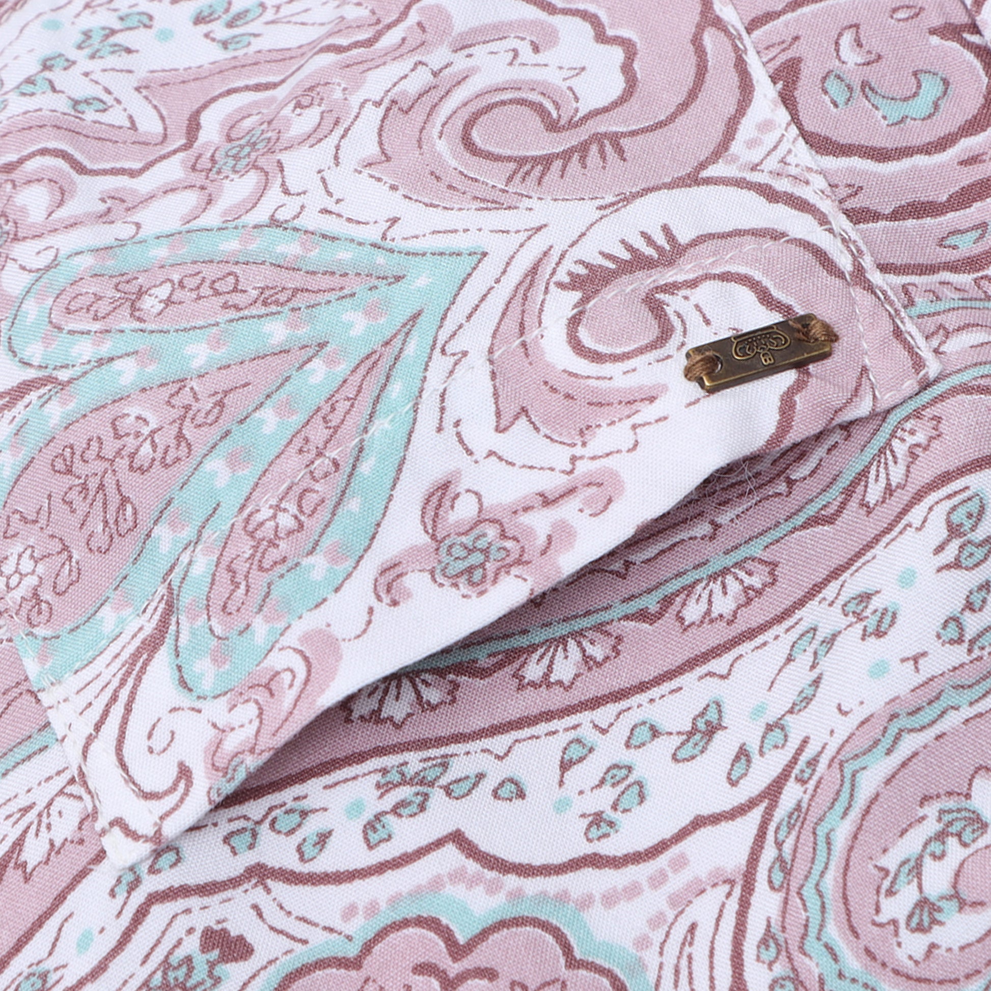 Pink Blossom Rayon Printed Shirt for Boys
