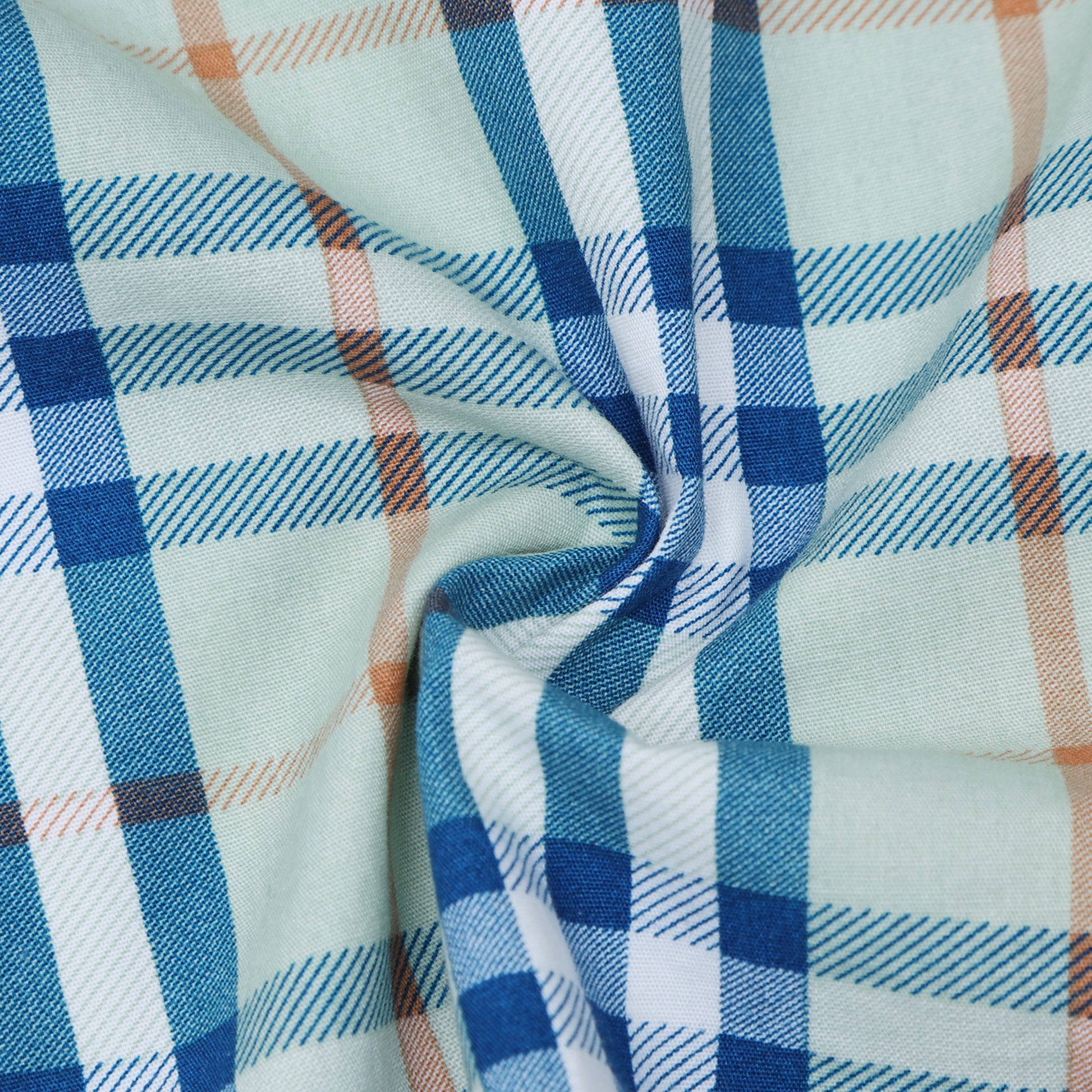 Pista Green Laffer Checks Shirt for Boys 