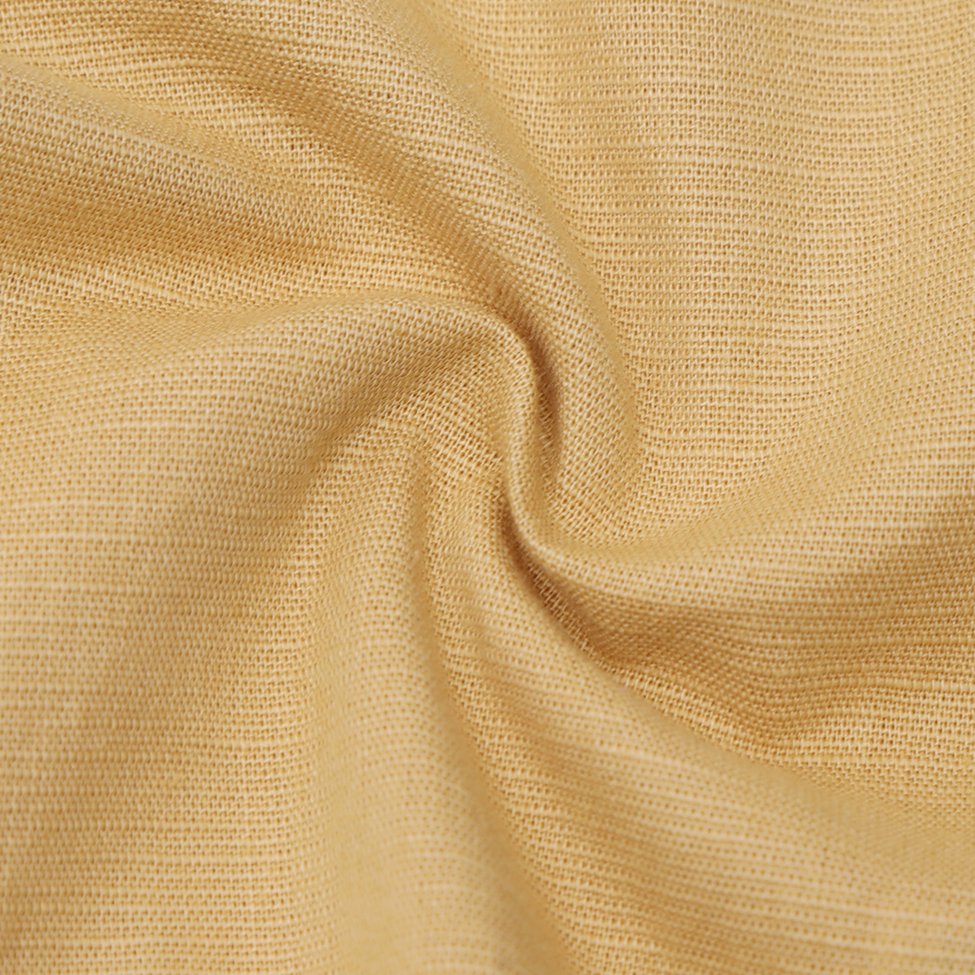 Gold Cotton Linen Solid Shirt for Boys