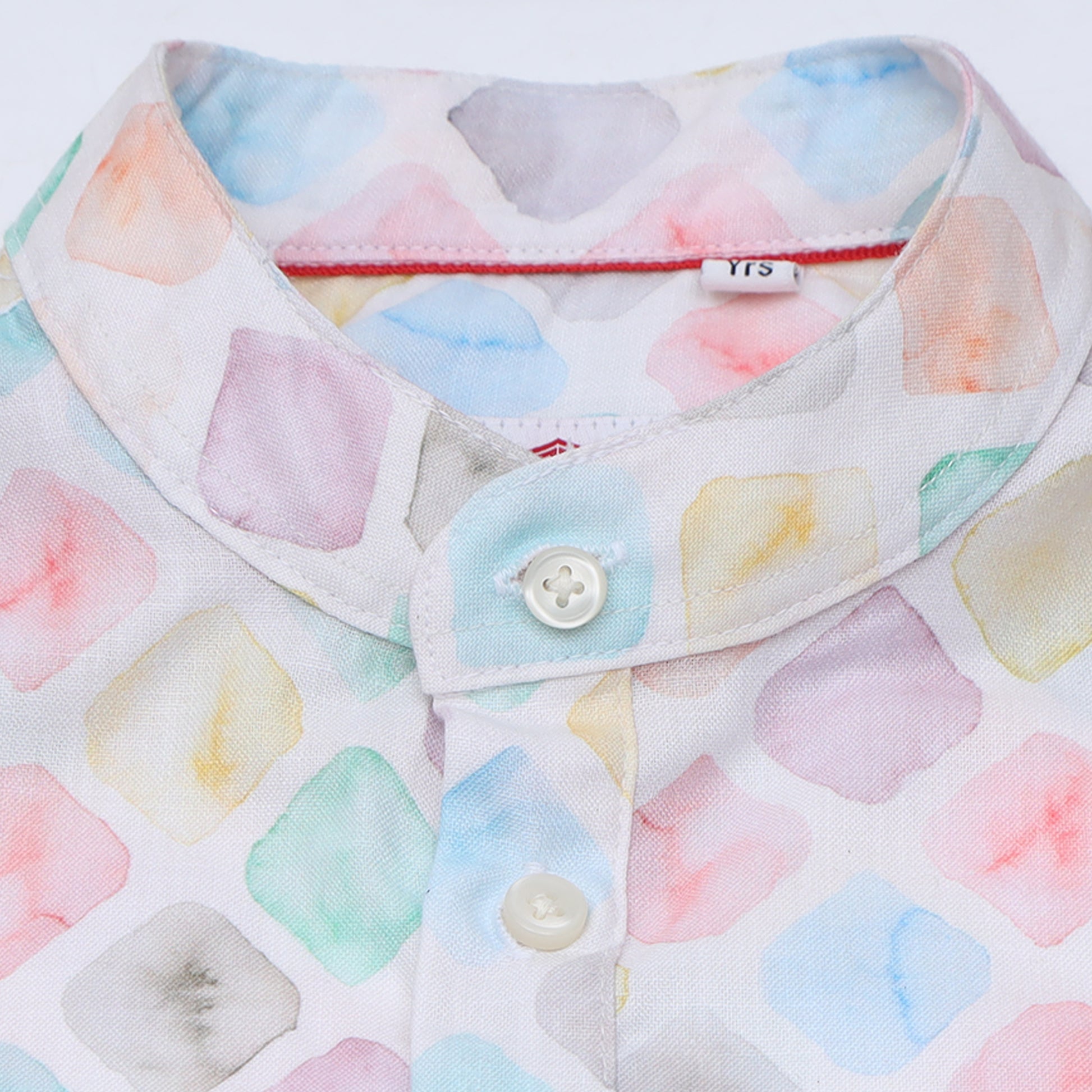 Pastel Multi Color Rayon Digital Printed Short Kurta