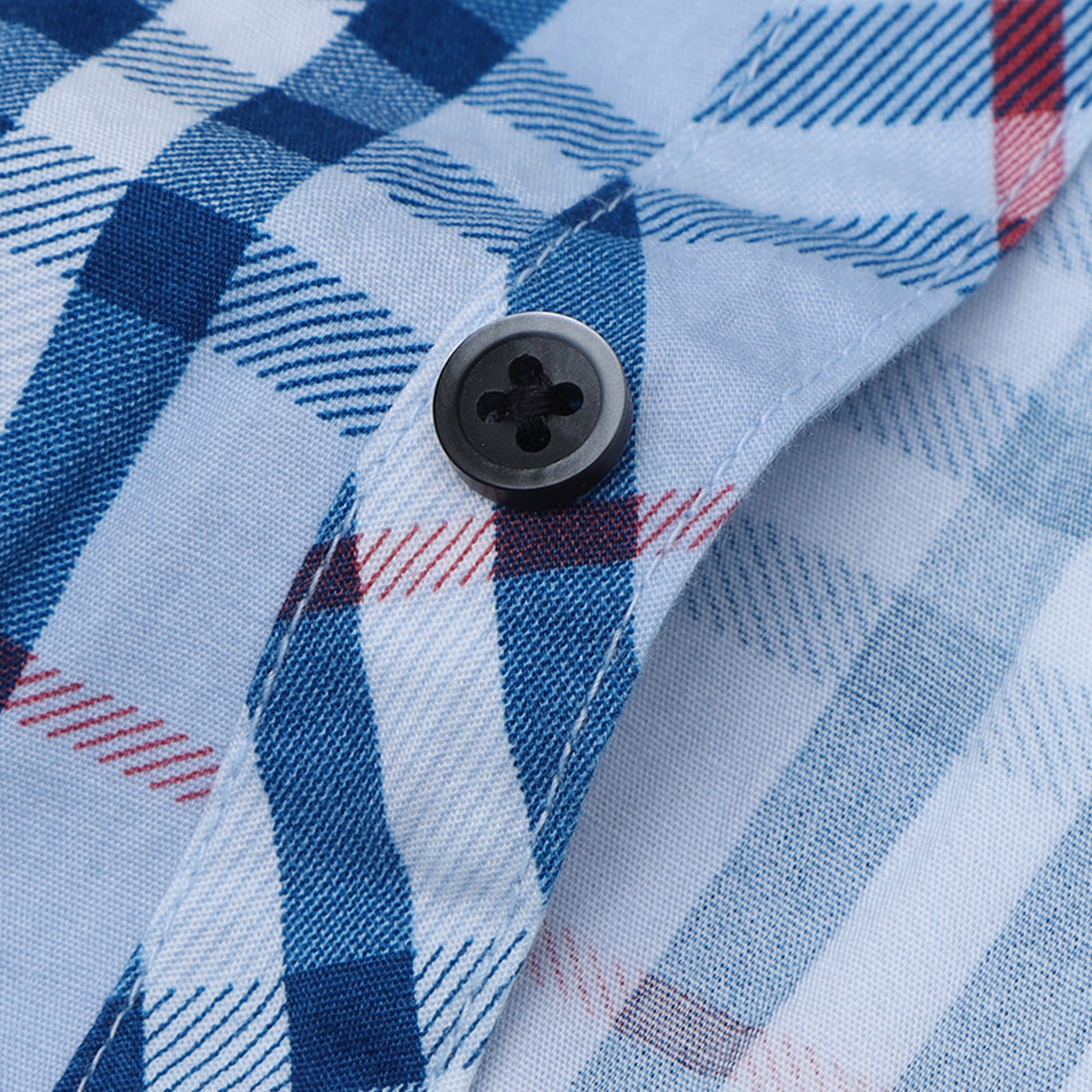 Powder Blue Laffer Checks Shirt for Boys 