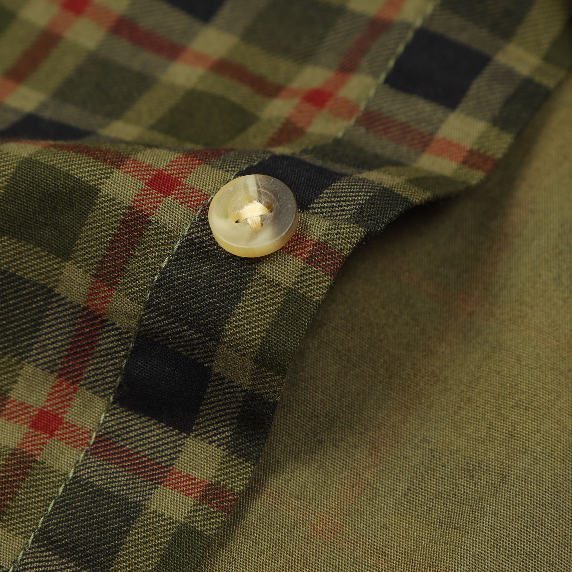 Olive Laffer Checks Shirt For Boys