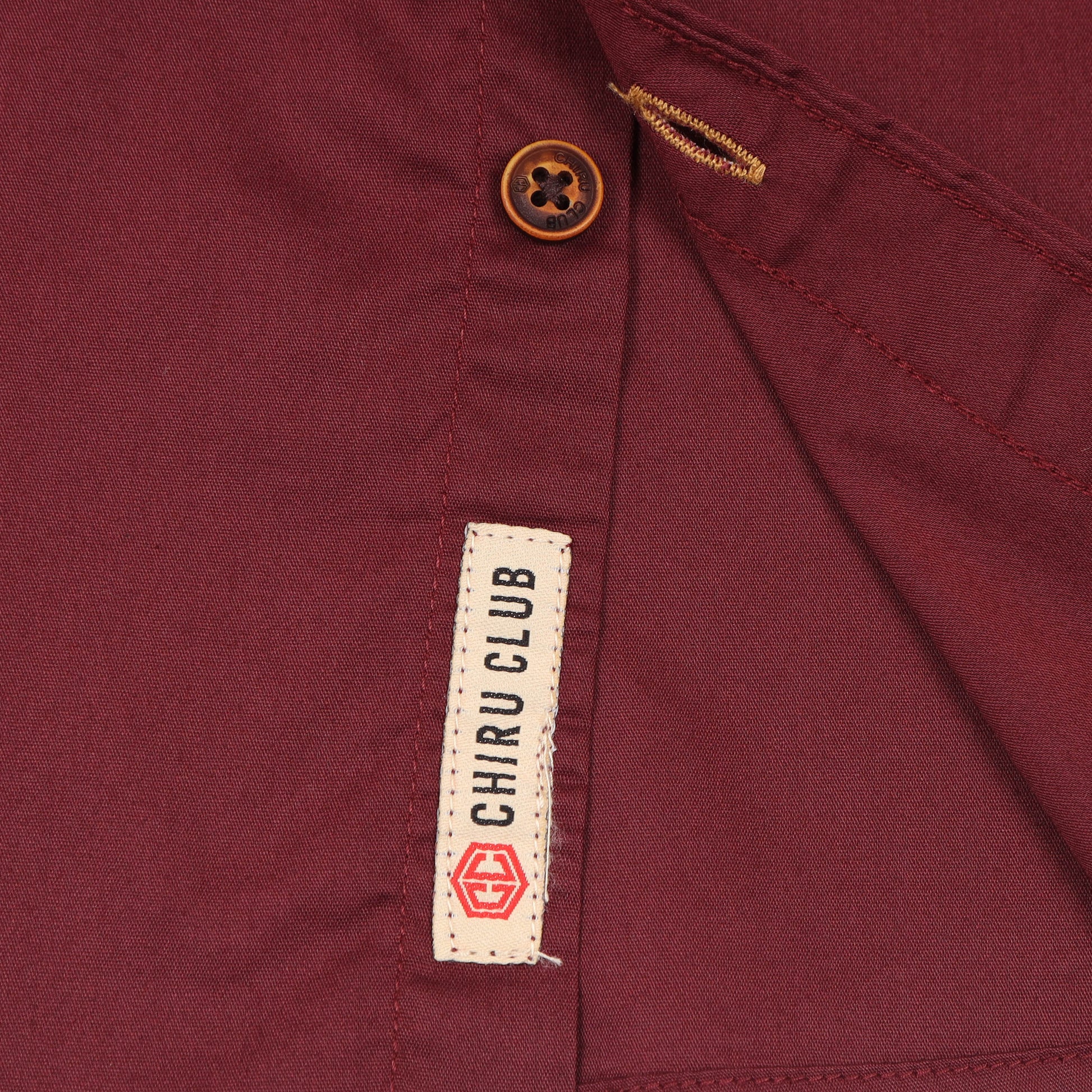 Maroon Solid Shirt For Boys