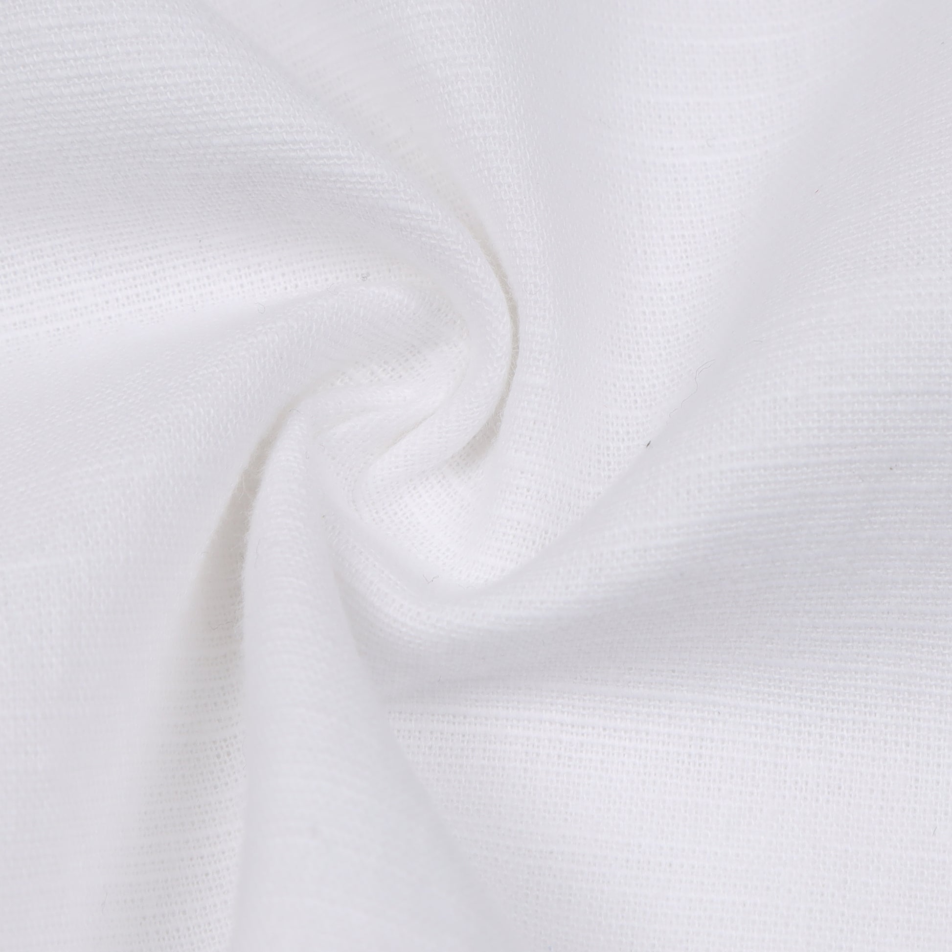 White Cotton Linen Solid Shirt For Boys