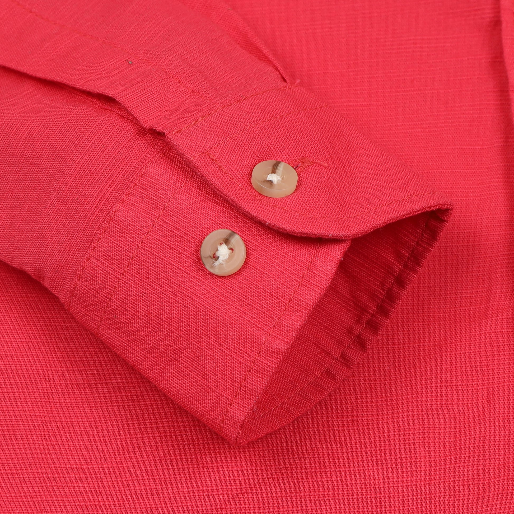 Rani Pink Cotton Linen Shirt For Boys