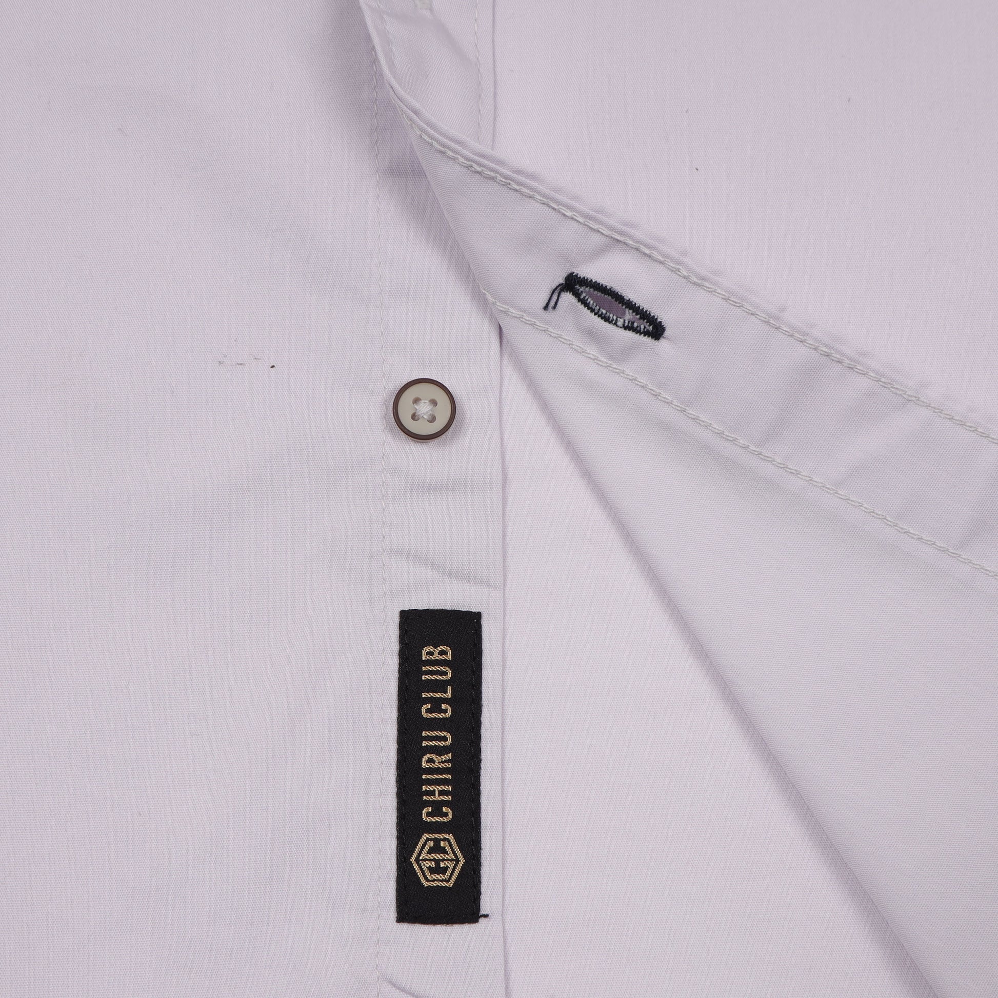 Off White Poplin Lycra Solid Shirt