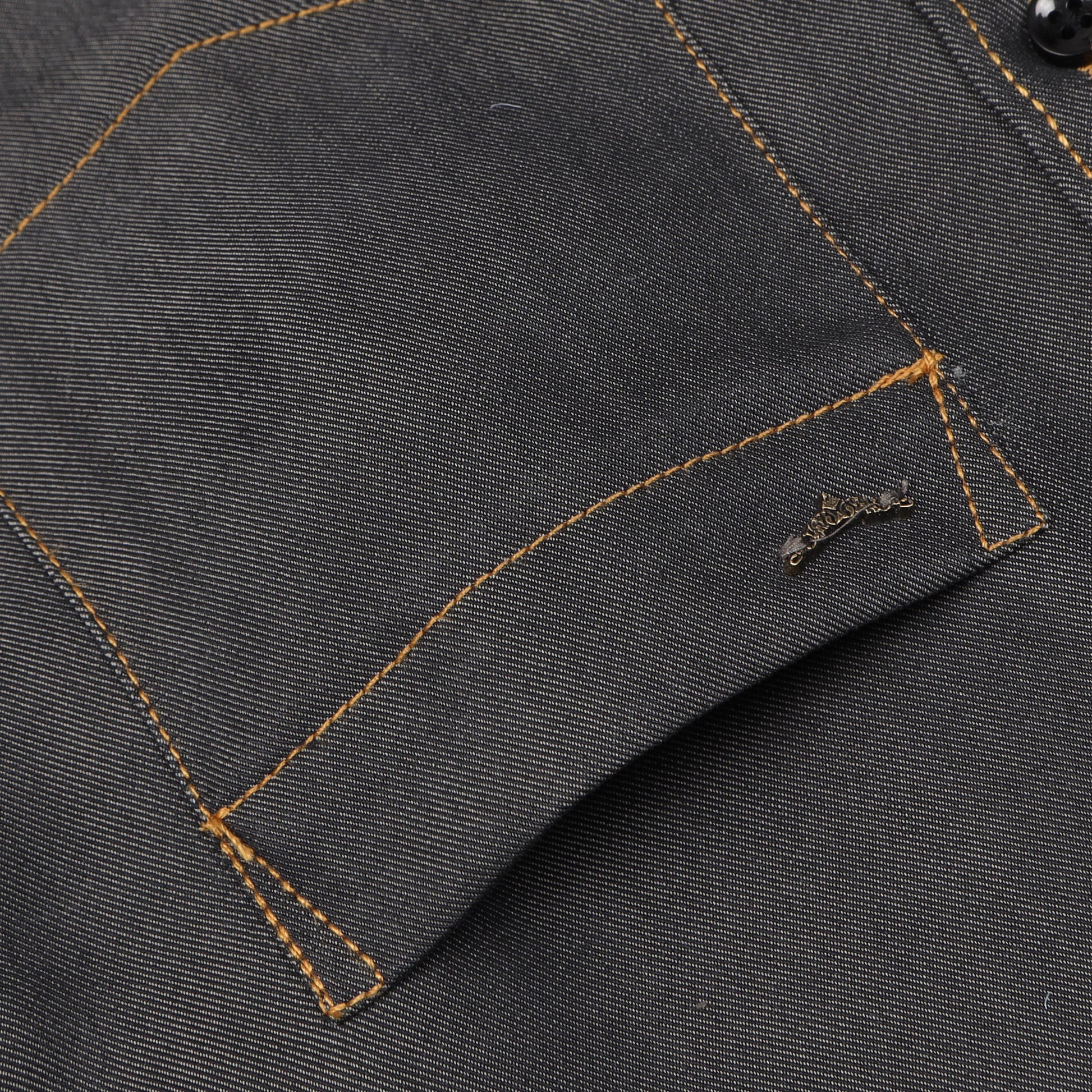 Shine Blue Denim Lycra Shirt For Boys