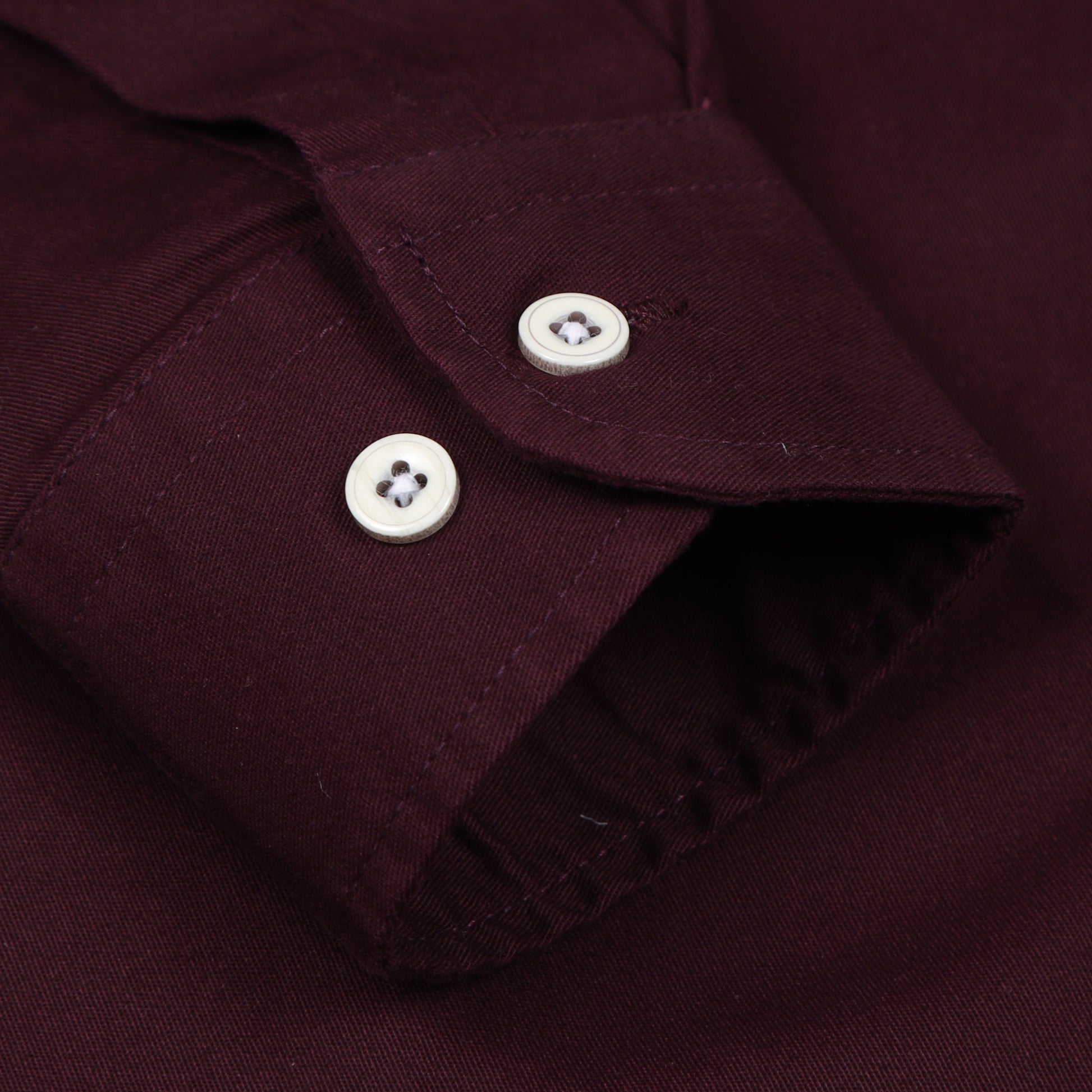 Wine Twill Leather Finish Shirt For Boys