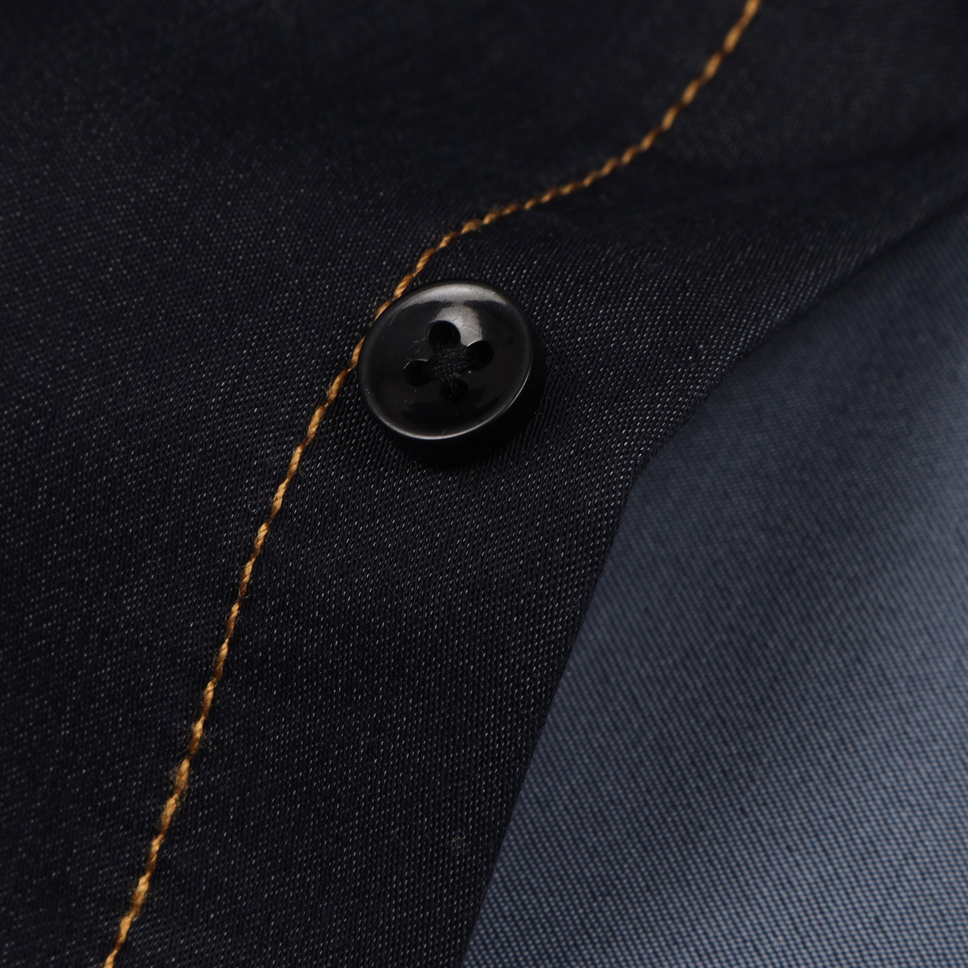 Navy Blue Denim Lycra Shirt For Boys
