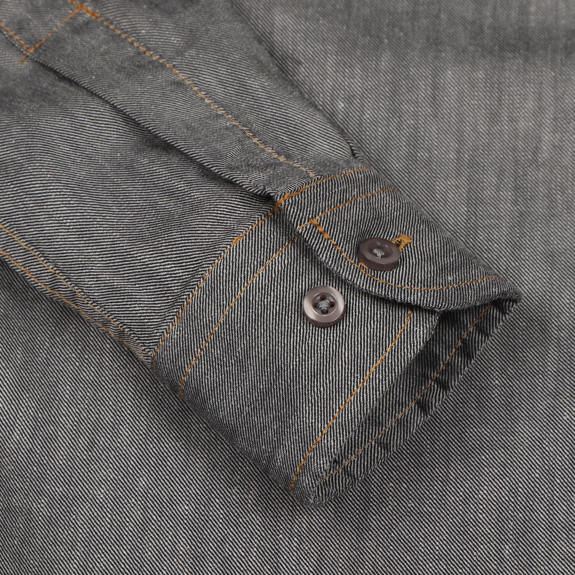 Ash Grey Denim Lycra Shirt for Boys