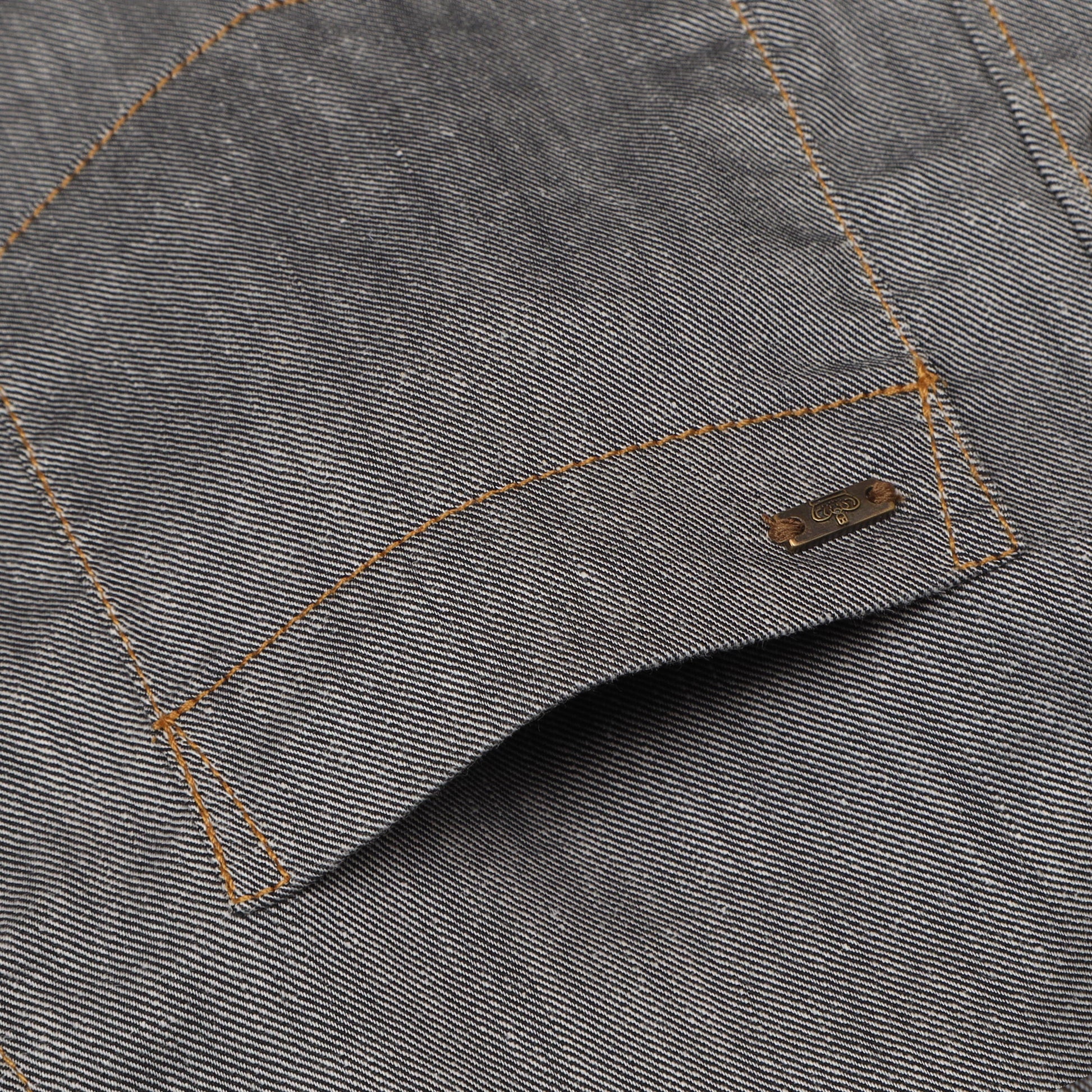 Ash Grey Denim Lycra Shirt for Boys