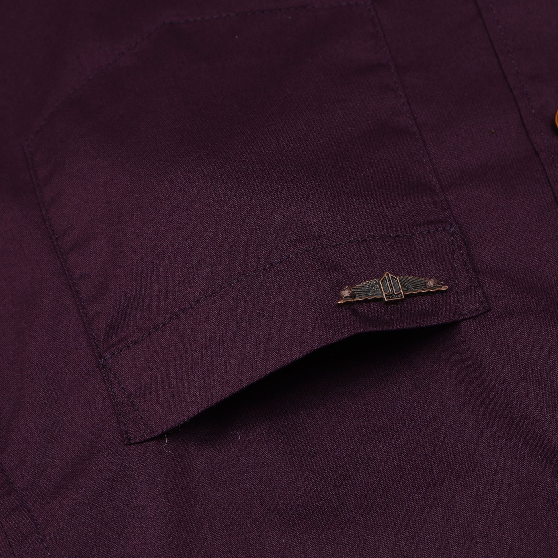 Purple Solid Shirt for Boys