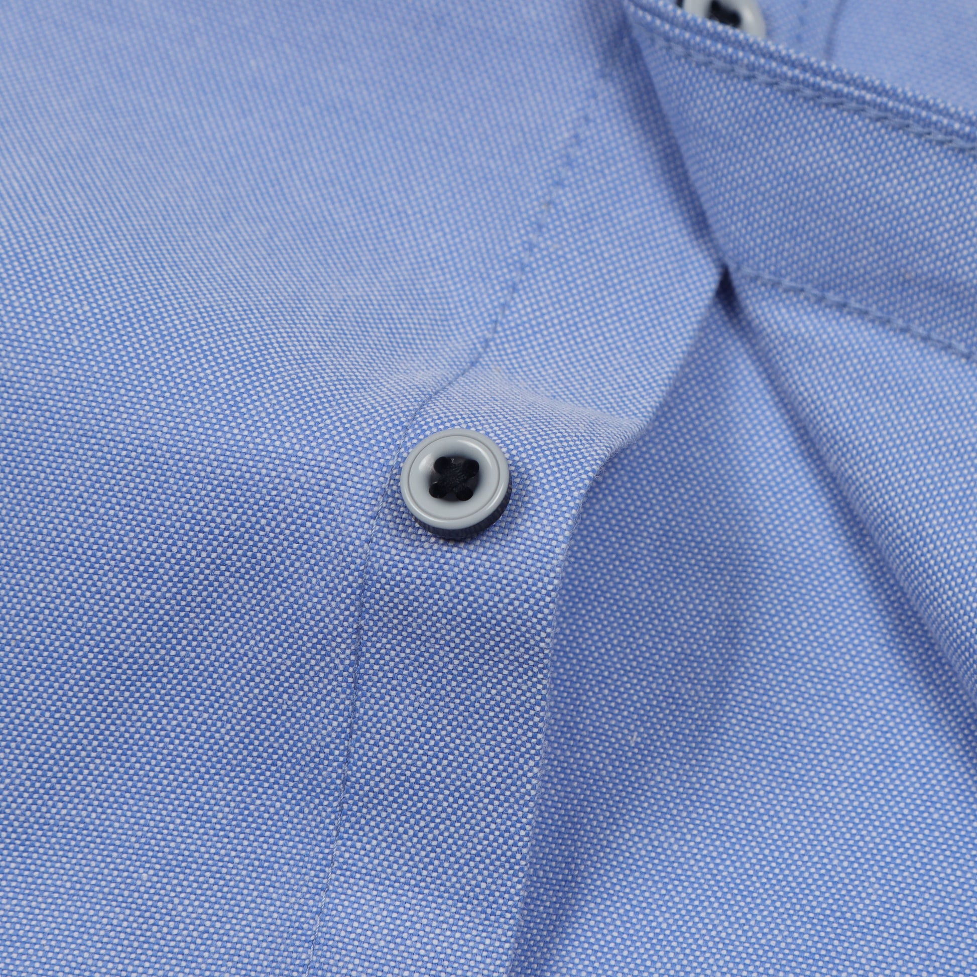 Sky Blue Yarn Dyed Oxford Solid Shirt for Boys